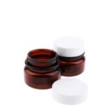 50gr Amber Glass Jar with White Cap