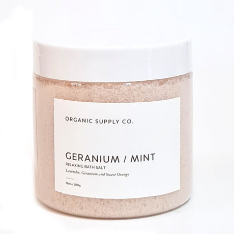 Geranium + Peppermint Bath Salt